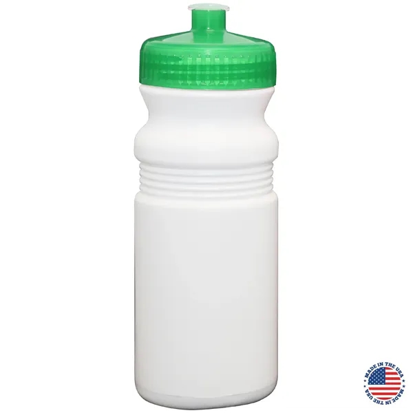20 oz. USA-Made White Sport Bottle with Push-Pull Lid... from ASI 80060 VisionUSA