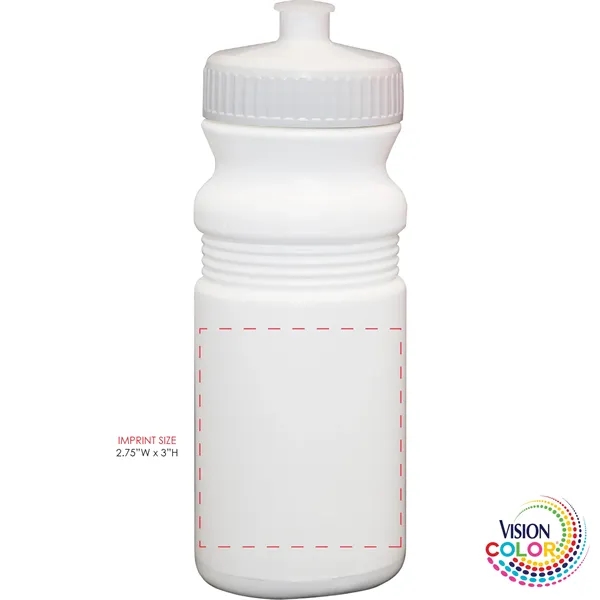 20 oz. USA-Made White Sport Bottle with Push-Pull Lid... from ASI 80060 VisionUSA