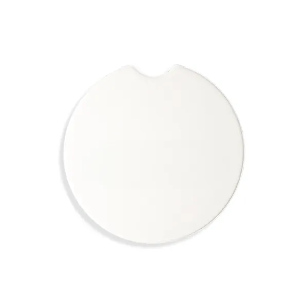 This 2-9/16" absorbent dolomite stone car coaster set fits most cup... from ASI 92980 WOV-IN® / Universal Strap/Wov-In Line