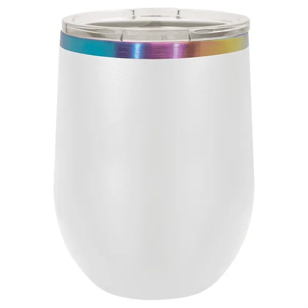 Ion-plated laser-engraved insulated stemless wine tumbler. Comes with a slider lid.... from ASI 45795 Colorguppy Printing