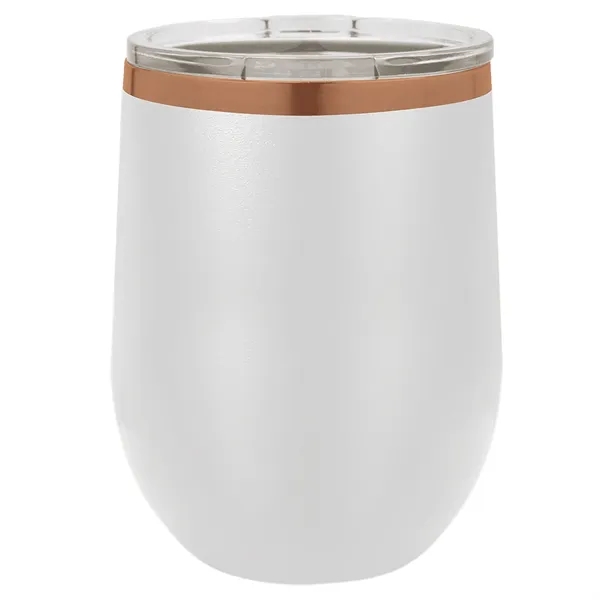 Ion-plated laser-engraved insulated stemless wine tumbler. Comes with a slider lid.... from ASI 45795 Colorguppy Printing