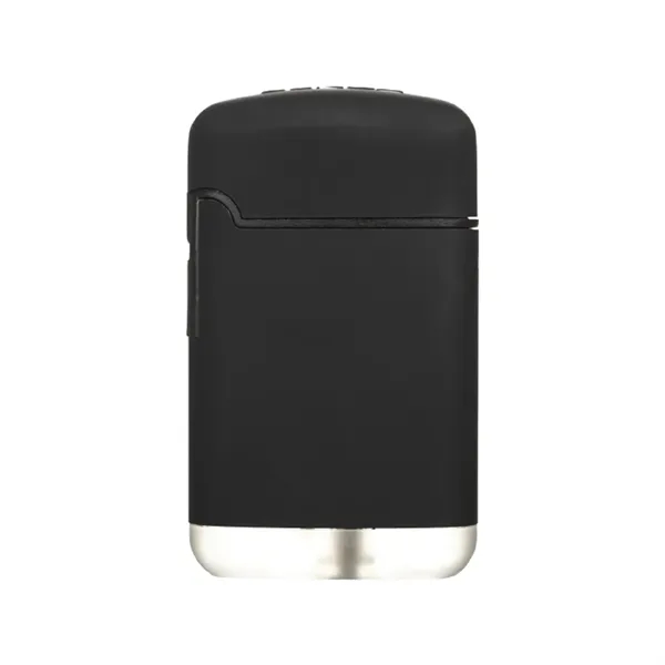 Matte black rubberized jet flameless lighter plus 1 color silkscreen imprint... from ASI 37218 Athena Promo (tm)