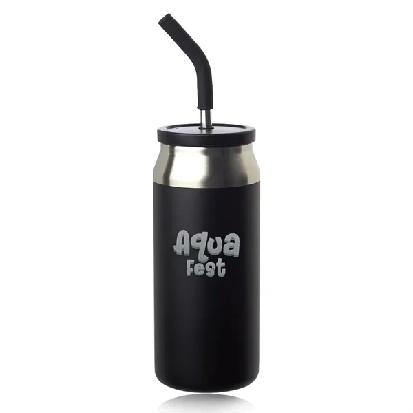 22 oz. can-shaped stainless steel tumbler with single wall construction, silicone... from ASI 39552 BEL Promo