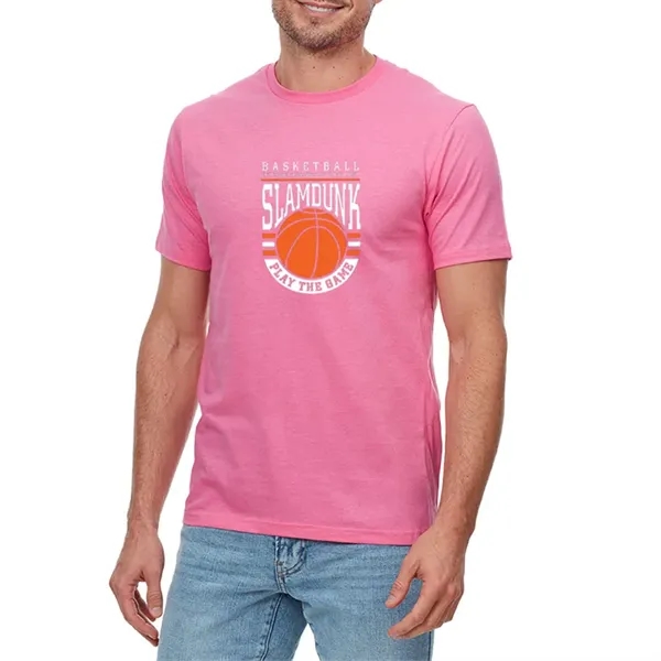 Unisex t-shirt made of 100% preshrunk ringspun cotton jersey.... from ASI 39552 BEL Promo