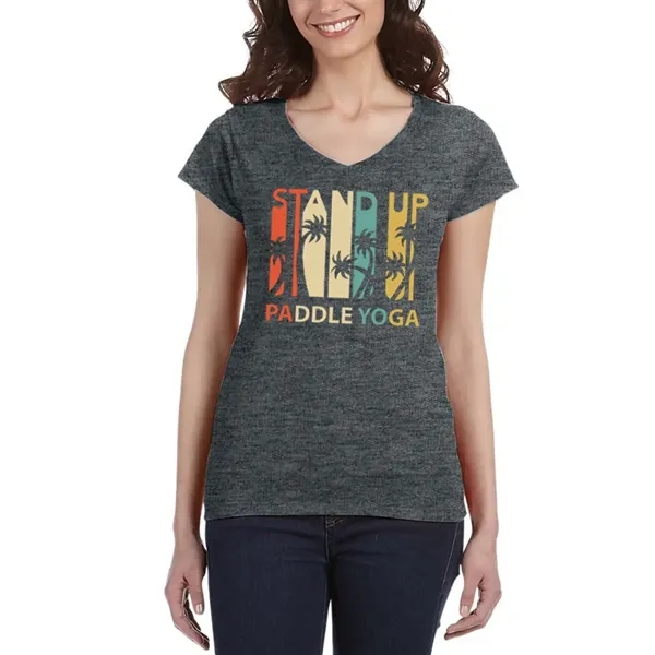 Ladies' SoftStyle® fitted V-neck t-shirt.... from ASI 39552 BEL Promo