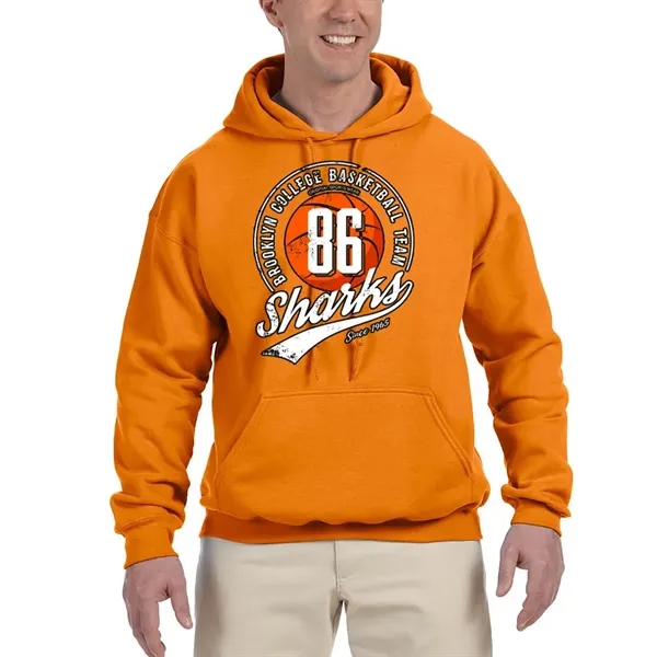 Cotton/poly adult hooded sweatshirt with front pouch pocket.... from ASI 39552 BEL Promo