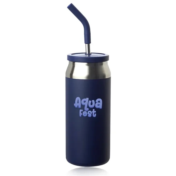 22 oz. can-shaped stainless steel tumbler with single wall construction, silicone... from ASI 39552 BEL Promo