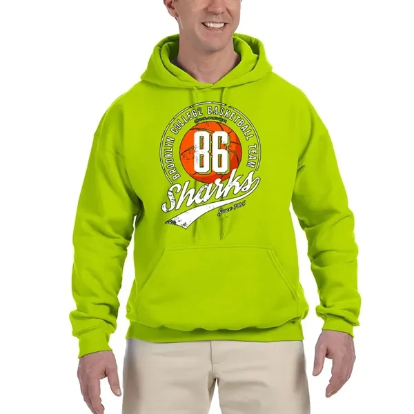 Cotton/poly adult hooded sweatshirt with front pouch pocket.... from ASI 39552 BEL Promo