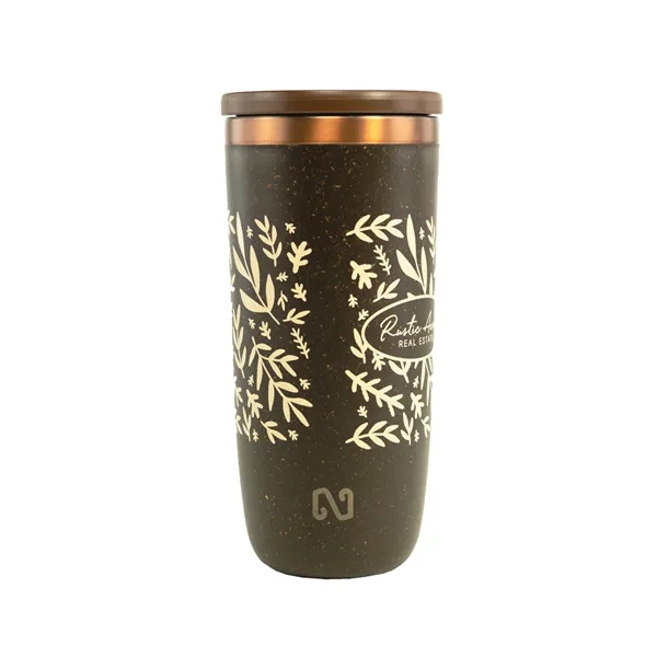 Eco-friendly 16oz tumbler made from recycled coffee grounds; double-wall insulated to... from ASI 92980 WOV-IN® / Universal Strap/Wov-In Line