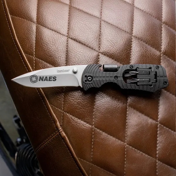 Pocket knife with a 4-piece bit set, the bit driver, 4... from ASI 46170 Compass Industries Inc