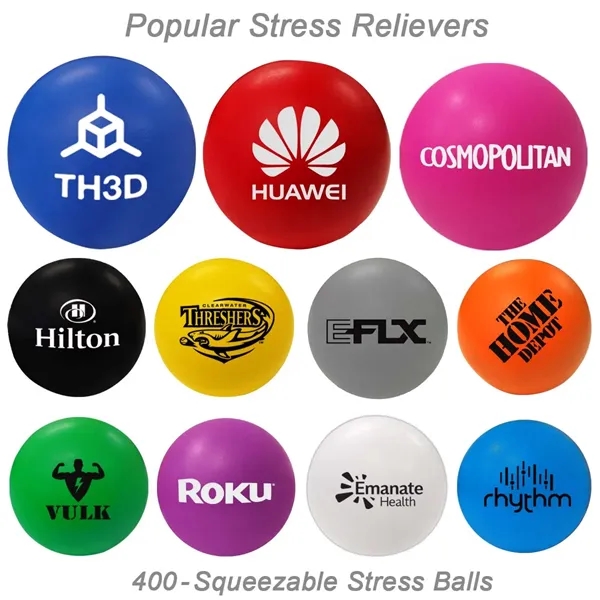 Squeezable Stress Ball & Grip Strengthener 2 3/4" - Ready Inventory... from ASI 45100 Chulani Promotional Products, Inc / Competitive Edge Innovations/Chulani