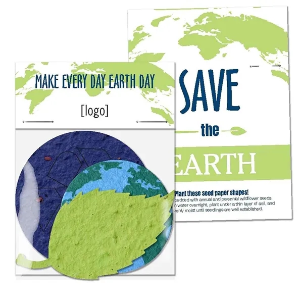 Gift pack features a recycled info card and plantable seed paper... from ASI 40646 Bloomin Promotions / Bloomin' Promotions™