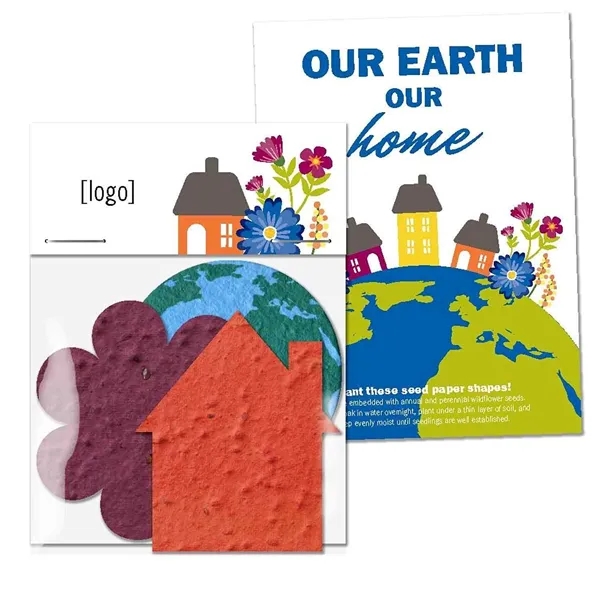 Gift pack features a recycled info card and plantable seed paper... from ASI 40646 Bloomin Promotions / Bloomin' Promotions™