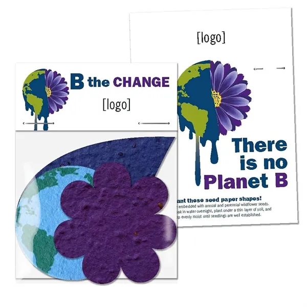 Gift pack features a recycled info card and plantable seed paper... from ASI 40646 Bloomin Promotions / Bloomin' Promotions™