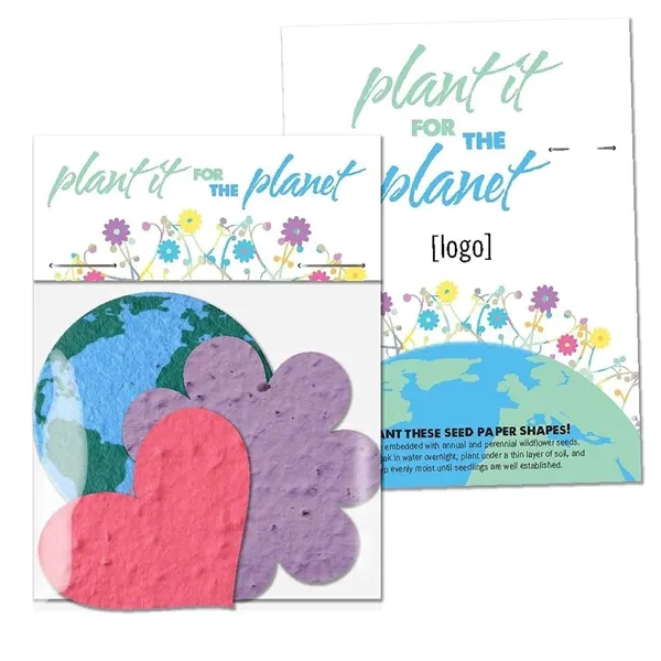 Gift pack features a recycled info card and plantable seed paper... from ASI 40646 Bloomin Promotions / Bloomin' Promotions™