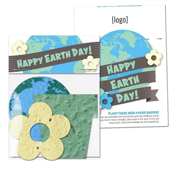 Gift pack features a recycled info card and plantable seed paper... from ASI 40646 Bloomin Promotions / Bloomin' Promotions™