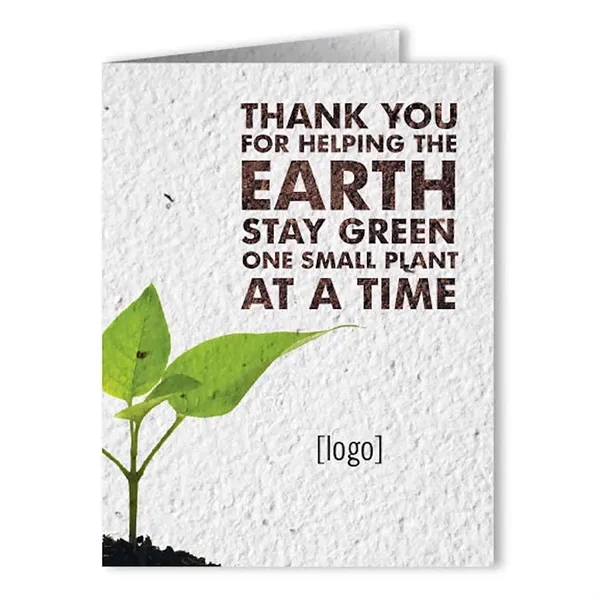 Printed Earth Day seed paper greeting cards, envelopes included.... from ASI 40646 Bloomin Promotions / Bloomin' Promotions™
