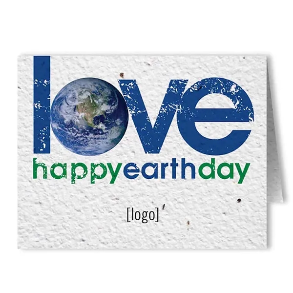 Printed Earth Day seed paper greeting cards, envelopes included.... from ASI 40646 Bloomin Promotions / Bloomin' Promotions™