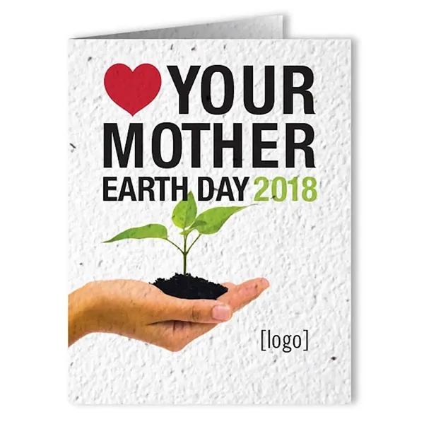 Printed Earth Day seed paper greeting cards, envelopes included.... from ASI 40646 Bloomin Promotions / Bloomin' Promotions™