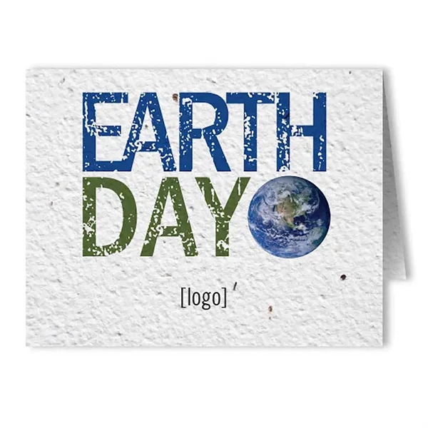 Printed Earth Day seed paper greeting cards, envelopes included.... from ASI 40646 Bloomin Promotions / Bloomin' Promotions™