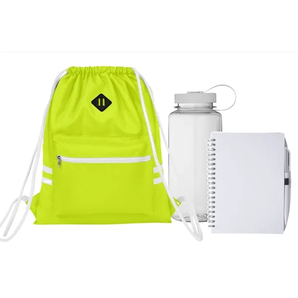 Drawstring Bag,Bottle and Journal Set... from ASI 89971 Stuff A Mug