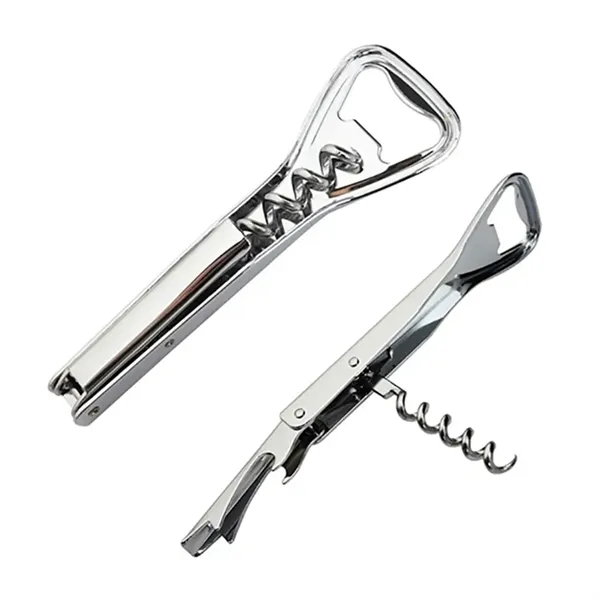 Corkscrew wine bottle opener with beer bottle opener with imprint... from ASI 37218 Athena Promo (tm)