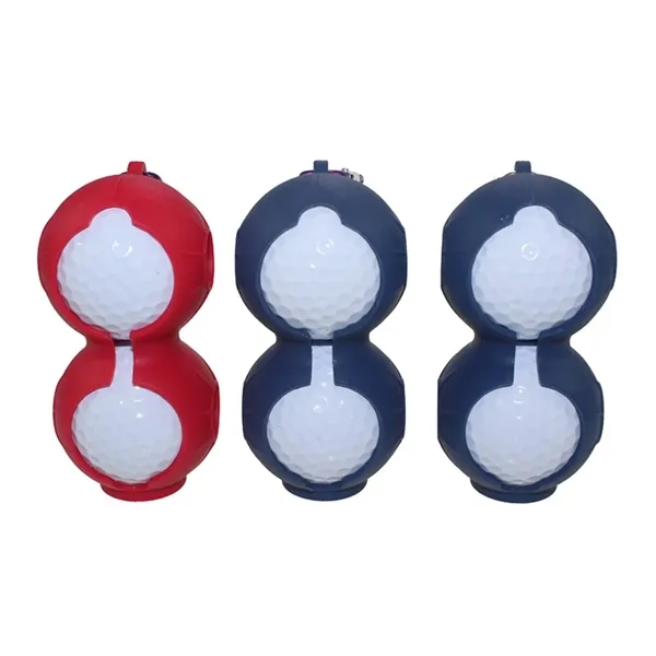 Duo silicone golf ball holder plus1 color silkscreen imprint on 1... from ASI 37218 Athena Promo (tm)