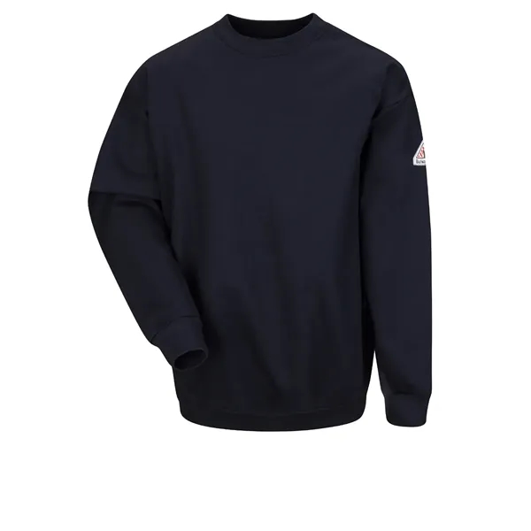 Bulwark Outerwear - Men's Fr 12.5Oz Flc Crew Sweatshirt... from ASI 86018 Scrub Authority / Uniform Stores