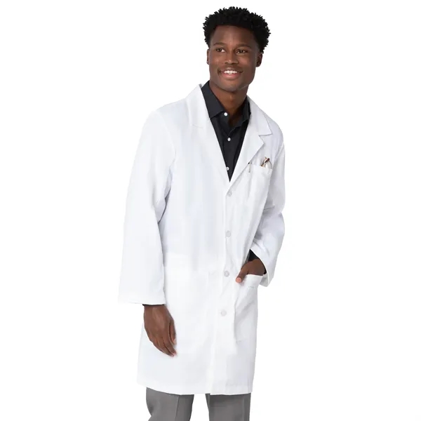 Landau Men's 5-Pocket Mid-Length Notebook Lab Coat... from ASI 86018 Scrub Authority / Uniform Stores
