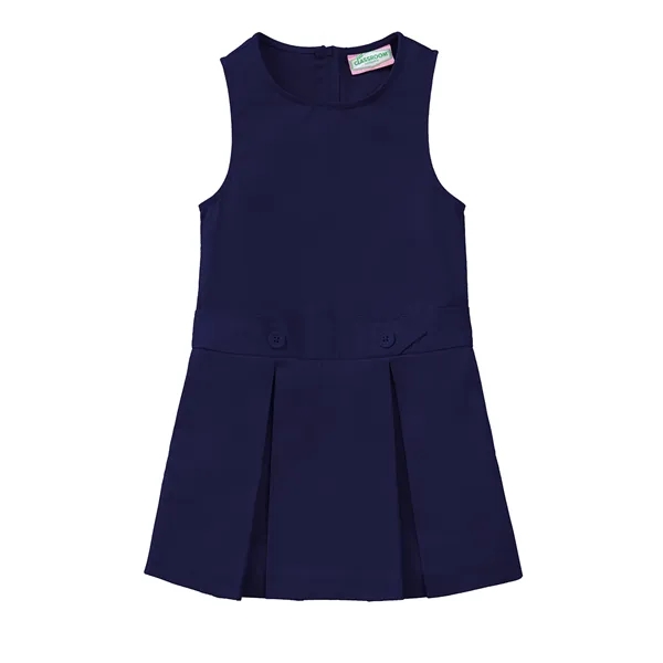 Classroom Uniforms Girls Kick Pleat Jumper... from ASI 86018 Scrub Authority / Uniform Stores