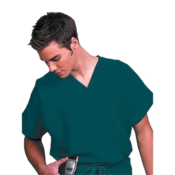 Fashion Seal - Poplin - Unisex 1-Pocket Scrub Top in Fir...... from ASI 86018 Scrub Authority / Uniform Stores