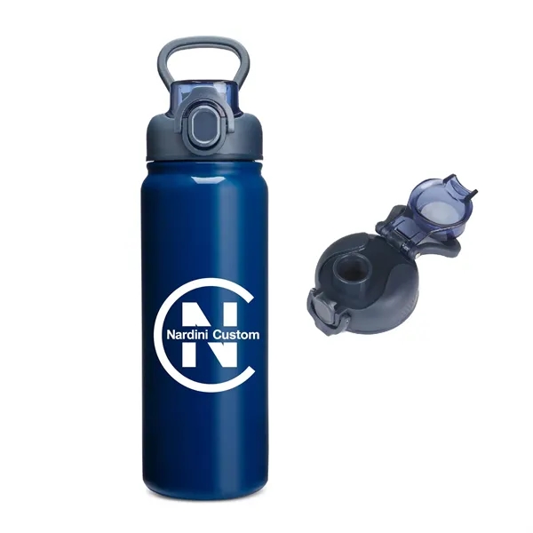 24 oz. Stainless Steel Vacuum Insulated Water Bottle w/ Spout lid... from ASI 39820 Opusline (Benmex) / Opus Line