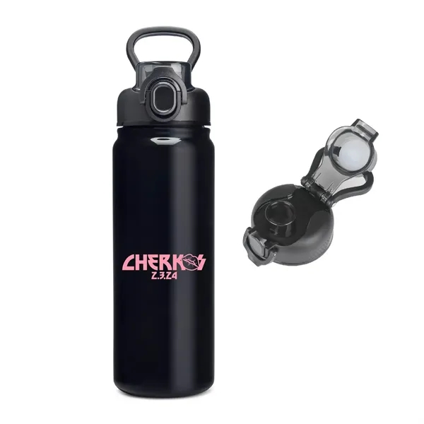 24 oz. Stainless Steel Vacuum Insulated Water Bottle w/ Spout lid... from ASI 39820 Opusline (Benmex) / Opus Line