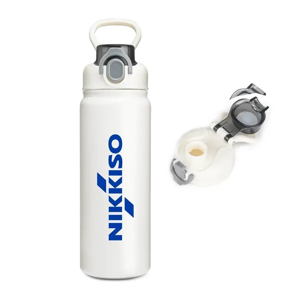 24 oz. Stainless Steel Vacuum Insulated Water Bottle w/ Spout lid... from ASI 39820 Opusline (Benmex) / Opus Line