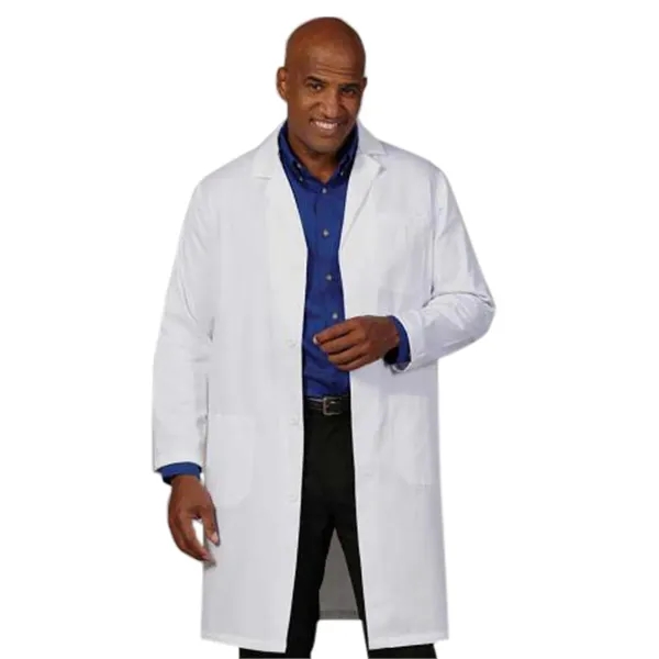 Fashion Seal - Men's Three-Pocket 41" Knee-Length Lab Coat... from ASI 86018 Scrub Authority / Uniform Stores