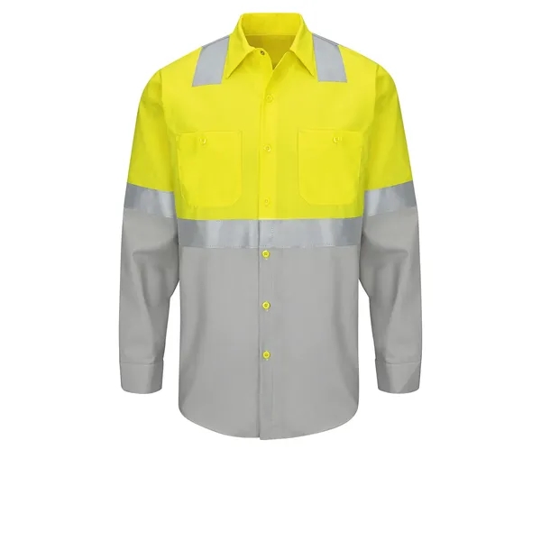 Red Kap Hi-Visibility - Men's Long Sleve Ripstop Work Shirt... from ASI 86018 Scrub Authority