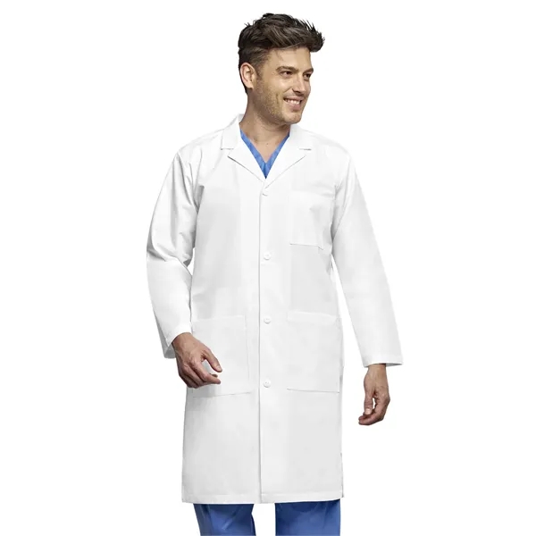 Wink WonderLAB Men's Four-Pocket 42" Full-Length Lab Coat... from ASI 86018 Scrub Authority / Uniform Stores