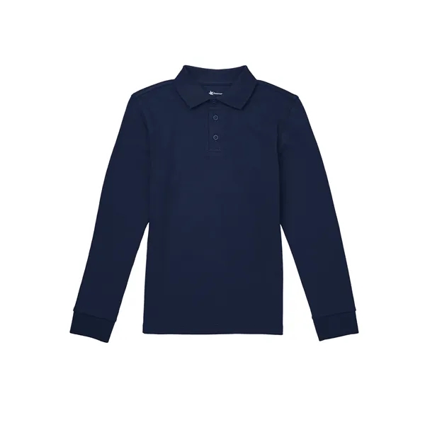 Classroom Uniforms Youth Long Sleeve Interlock Polo.... from ASI 86018 Scrub Authority / Uniform Stores