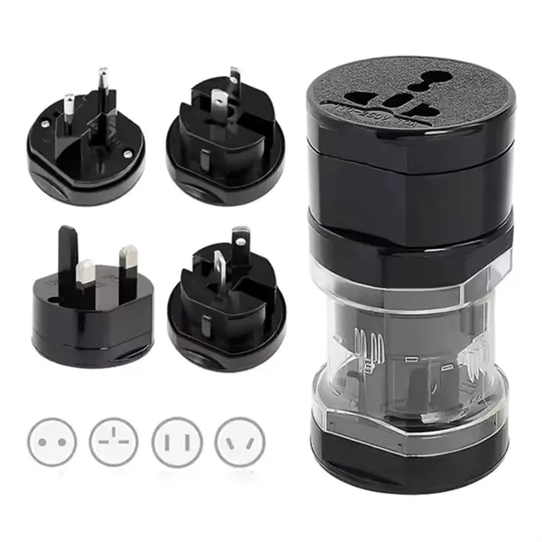 4-in-1 universal travel adapter plus1 color silkscreen imprint on 1 location... from ASI 37218 Athena Promo (tm)