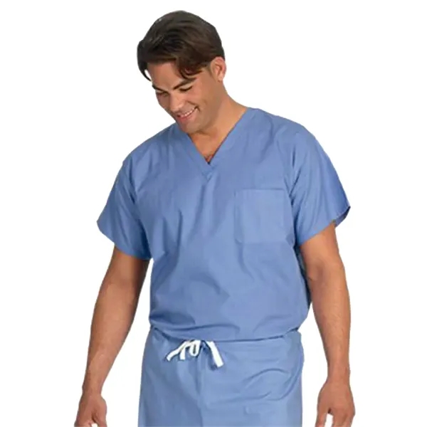 Fashion Seal Poplin - Unisex Reversible V-Neck Scrub Top...... from ASI 86018 Scrub Authority / Uniform Stores