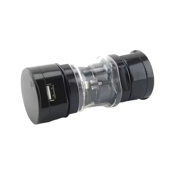 4-in-1 universal travel adapter with USB port plus1 color silkscreen on... from ASI 37218 Athena Promo (tm)
