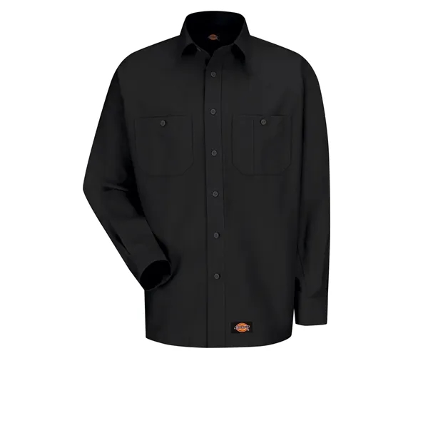 Dickies Shirts - Men's Long Sleeve Black Canvas Workshirt... from ASI 86018 Scrub Authority
