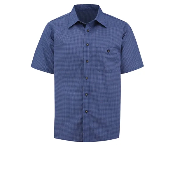 Red Kap Shirts - Men's Short Sleeve Mini-Plaid Uniform... from ASI 86018 Scrub Authority / Uniform Stores