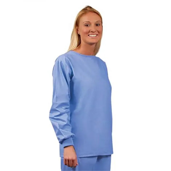 Fashion Seal - Poplin - Unisex No Pocket Long Sleeve Scru...... from ASI 86018 Scrub Authority / Uniform Stores