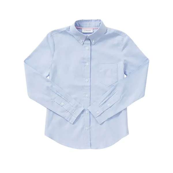 Classroom Uniforms Juniors Long Sleeve Oxford Shirt.... from ASI 86018 Scrub Authority / Uniform Stores