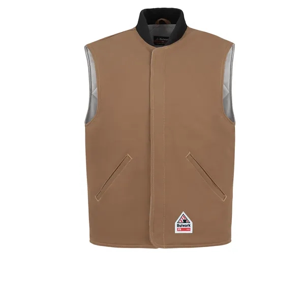 Bulwark Canvas Collection - Unisex Brown Duck Vest Jacket...... from ASI 86018 Scrub Authority / Uniform Stores