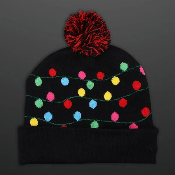 Get Lit Blinky Bulbs Beanie Hat; Blank Pricing... from ASI 34194 ALightPromos
