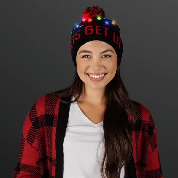Get Lit Blinky Bulbs Beanie Hat; Blank Pricing... from ASI 34194 ALightPromos