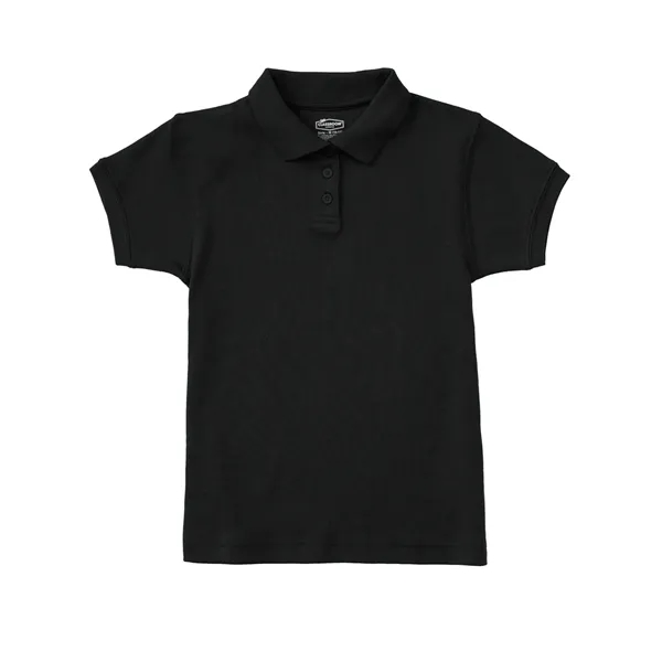 Classroom Uniforms Girls Short Sleeve Fitted Interlock Polo... from ASI 86018 Scrub Authority / Uniform Stores