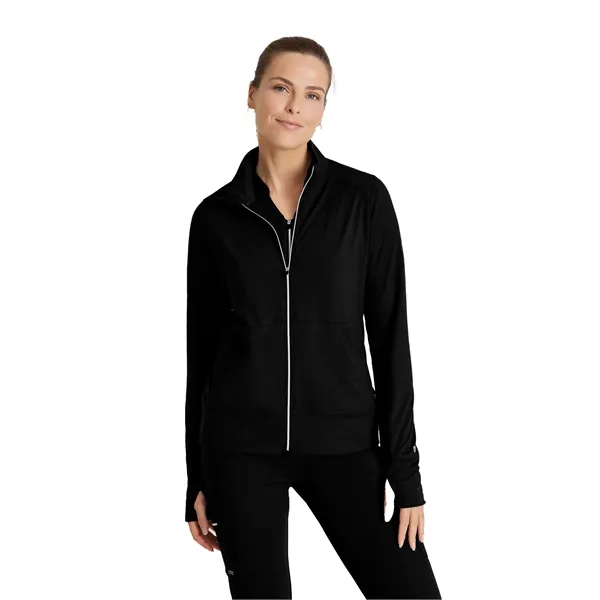 Barco One - Women's Kangaroo Pocket Zip-Up Warm-Up Scrub...... from ASI 86018 Scrub Authority / Uniform Stores